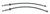 Wilwood 221-17396 Brake Hose Kit, Flexline, DOT Approved, 20.25 in. Long, 3 AN Hose, 3 AN Female Inlet, 3 AN Male Outlet, Black Rubber Coated, Front, Audi A4 2009-16, Pair