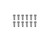 Wilwood 230-12121 Brake Rotor Bolt, 5/16-18 in. Thread, 0.750 in. Long, Torx/Button Head, Stainless, Rotor Hat, Set of 12