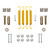 Wilwood 300-17787 Parking Brake Hardware Kit, Internal Drum, Driver/Passenger Side, Springs/Adjusters/Pins/Clips, Steel, Kit