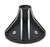 Winters 12080M-8208B Side Bell, Closed Axle, Driver Side, 8-Rib, Inspection Plug, Aluminum, Black Thermal Coated, Winters 10 in. Quick Change, Each
