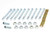 Winters 5218 Side Bell Bolt, Through Bolt, 7/16-20 in. Thread, 5-1/2 in. Long, Hex Head, Washers/Locknuts, Steel, Natural, Winters Quick Change, Kit