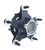 Winters K4045 Wheel Hub, Rear, Wide 5, 24 Spline Drive Flange, Bearings/Hardware/Wheel Studs Included, Magnesium, Black, Each