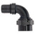 XRP-Xtreme Racing Prod. RC229012TDBB Fitting, Race, Hose End, 90 Degree, 12 AN Crimp to 12 AN Female, Aluminum, Black Anodized, Each
