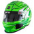 Zamp H793C09XL Helmet, RZ-70S, Full Face, Snell SA2025, Head and Neck Support Ready, Green/Dark Green, X-Large, Each