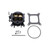 TSP 81049-1BK Universal 4-Barrel EFI Throttle Body, 1000 CFM, 4150 Flange, Billet Aluminum, Black, Each
