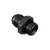 MagnaFuel MP-3012-BLK -06 AN O-Ring to -06 AN Male Straight Adapter Fitting, Black