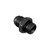 MagnaFuel MP-3013-BLK -8 AN O-Ring to -8 AN Male Straight Adapter Fitting, Black