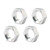 Allstar ALL18298 Jam Nuts 3/4-16 in. in. Right Hand Aluminum, Thin OD Pack of 4