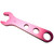 ProForm 66973C Aluminum AN Hex Wrench 8AN 13/16 Inch Fittings Pink Anodized Aluminum