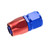 Redhorse 1000-04-1 -04 AN to Hose End, Straight, Aluminum. Blue/Red Anodized, 1000 Series