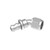 Redhorse 2045-06-5 Hose Barb Fitting, -6  AN Female to Push Lock, 45 Degree, Clear