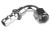 Redhorse 2120-10-5 -10 Hose Barb Fitting, Push Lock, 120 Degree, Clear Anodized, Each