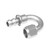 Redhorse 2180-06-5 Hose Barb Fitting, -6  AN Female to Push Lock, 180 Degree, Clear