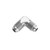 Redhorse 821-08-5 Fitting, -8 AN Male Union, 90 Degree Aluminum, Clear Anodized