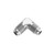 Redhorse 821-10-5 Fitting, -10 AN Male Union, 90 Degree Aluminum, Clear Anodized