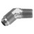 Redhorse 823-12-08-5 Fitting -12 AN to 1/2 in. NPT, 45 Degree, Aluminum, Clear