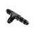Redhorse 804-03-2 Bulkhead Tee Fitting, -03 AN, Black, Aluminum, Each