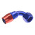 Redhorse 1090-20-1 Hose Fitting, -20 AN Female to 90 Degree Hose, Swivel, Red/Blue