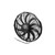 SPAL 30102042 14 in. Diameter Electric Fan, Puller, 1864 CFM, Curved Blades, Plastic, Each