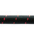 Vibrant 11954R -04 AN, 2 Foot, Black/Red, Nylon Braided Flex Hose