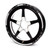 Weld 88B-15204 Alumastar Series Wheel, 15 in. x 3.5 in., 5 x 4.5 in. Bolt Circle, Black Anodized