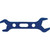 Allstar ALL11134 Double Ended Wrench, -12 and -16 AN, Aluminum, Blue Anodized