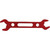 Allstar ALL11128 Double Ended Wrench, -8 and -10 AN, Aluminum, Red Anodized