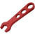 Allstar ALL11108 Single End Wrench -8 AN, Aluminum, Red Anodived