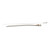 Canton 20-854 Universal Oil Dipstick/Tube, Braided Stainless, Pan Mount, 21 in. Long, 1/4 in. NPT