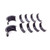 Calico Coatings MS429HX SB Chevy, Main Bearings, H-Series, Stock, 1/2 Groove, Set of 5