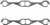 Fel-Pro 1405 Small Block Chevy Performance Header Gasket Set, 1.55 in. Square Port