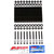 ARP 234-4317 GM LS Cylinder Head Stud Kit, 12-Point Head, 8740 chromoly, Black Oxide