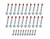 Allstar ALL87005 LS Head Gen III 2004-2006 Head Bolt Set, Fully-threaded, Steel, Zinc Oxide