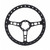 Joes Racing 13450 13 in. Lightweight Drag Racing Steering Wheel, Aluminum, Black Anodized