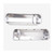 TSP JM8092-7CA Chevy Big Block Long Bolt Fabricated Aluminum Valve Covers w/ Breather Holes Clear-2