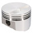 SRP 138734 Small Block Ford Forged Piston, Flat Top, 4.030 in. Bore, -5cc, Kit-4