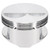 JE Pistons 170693 Small Block Chevy Forged Piston, Flat Top, 4.040 in. Bore, +5.00cc, Kit-2