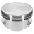 JE Pistons 173586 Small Block Chevy Forged Piston, Dome, 4.155 in. Bore, -3.00cc, Kit-2