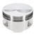 JE Pistons 194339 Small Block Chevy Forged Piston, Flat Top, 4.155 in. Bore, +5.00cc, Kit-2