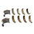 Clevite MS-429HX SB Chevy, Main Bearings, H-Series, Stock, 1/2 Groove, Set of 5