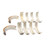 Clevite MS-908P Buick/Oldsmobile V8, Main Bearings, P-Series, Stock, 1/2 Groove, Set of 5