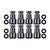 ICT Billet 551371 LS, Fuel Injector Spacers, 0.687 in. Thick, Aluminum, Set of 8