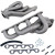 BBK 1512 1979-1993 Mustang SBF Headers, 1-5/8 in. Equal Length, Shorty, Steel, Titanium Ceramic, Pair