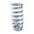 QA1 8MB600 Mustang II 8 in. Long, 2.5-3.5 in. Long I.D. Coilover Spring, 600 lbs. Chrome