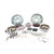 Baer Brakes 4302298S Brake System 12 Inch Rear SS4 with Park Brake Silver GM 10/12 Bolt W/C Clips Axels