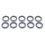SCE Gaskets 1102-10 SBC AccuSeal E Timing Cover Seals, Nitrile Rubber, Set of 10