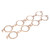 SCE Gaskets 4219 GM LS, Pro Copper Exhaust Gaskets, 2.1 x 2.1 in. Port, Pair