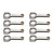 Eagle CRS6250B3DL19 SBC/SBF H-Beam Connecting Rods, 6.25 in. ARPL19 7/16 in. Bolt, Set of 8