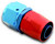 A-1 Products A1P00012 Fitting, Hose End, 200 Series, Straight, 12 AN Hose to 12 AN Female, Aluminum, Blue / Red Anodized, Each