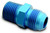 A-1 Products A1P81644 Fitting, Adapter, Straight, 4 AN Male to 1/4 in NPT Male, Aluminum, Blue Anodized, Each